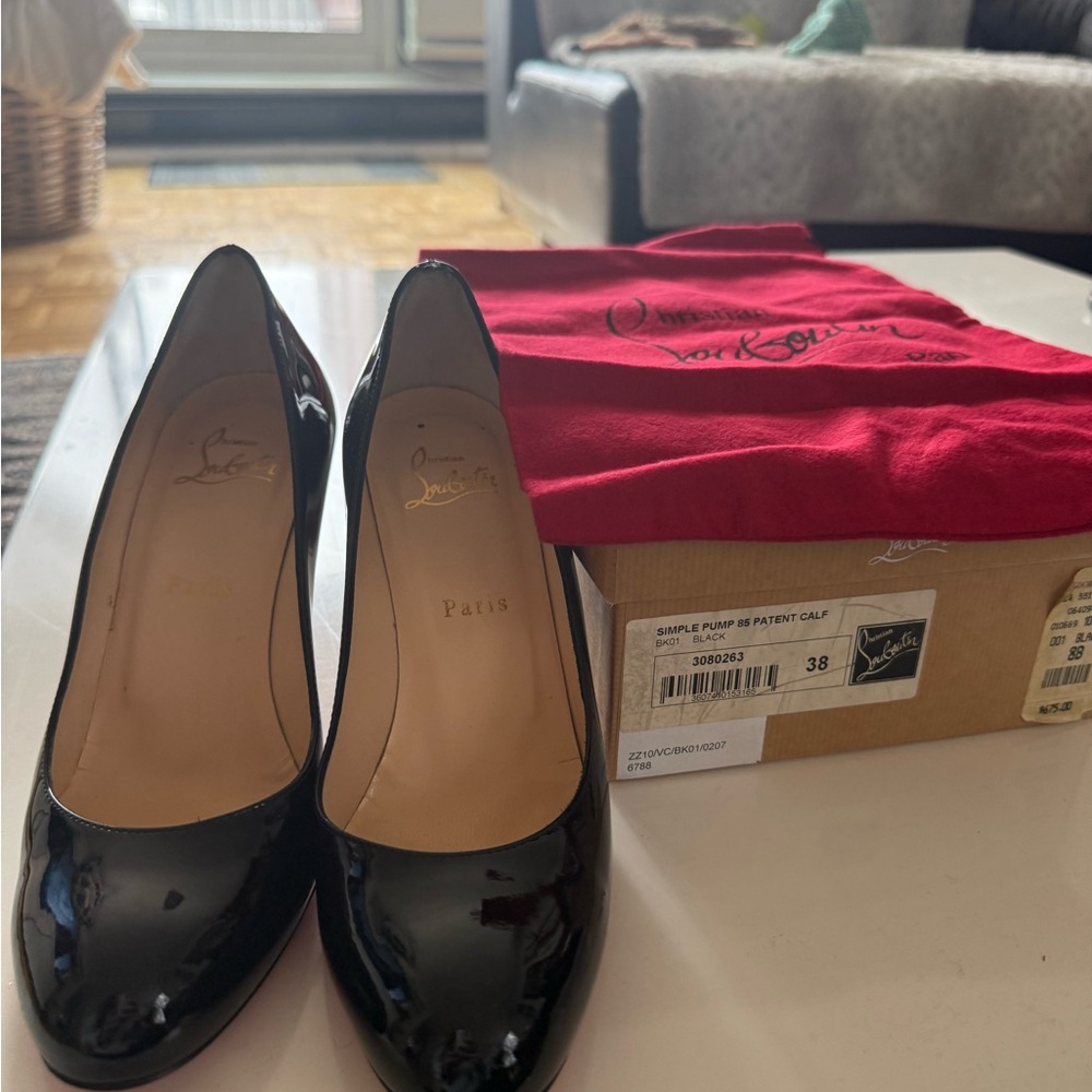 Christian Louboutin Shiny Black Heels